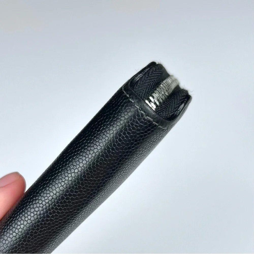 Cartier Santos Caviar Skin Zip Around Wallet